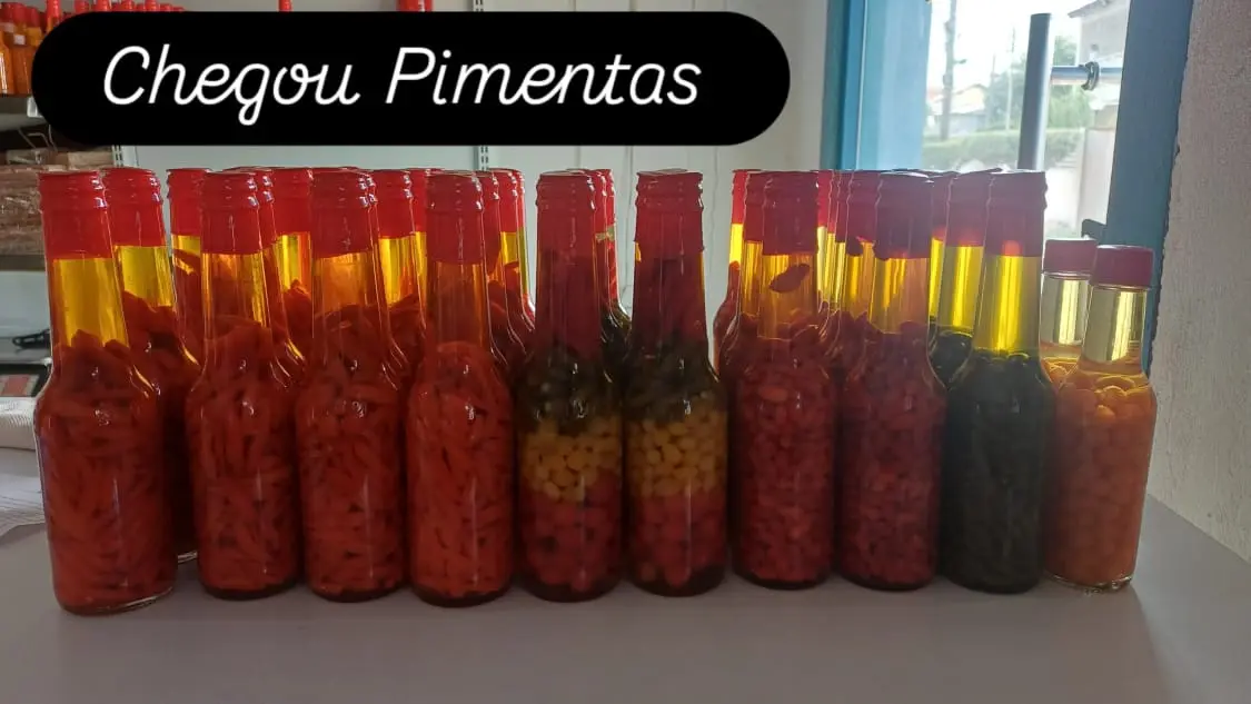 Pote de pimenta no vinagre